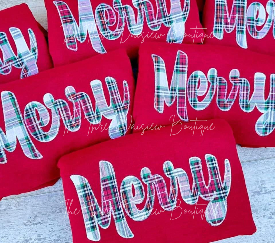 RTS Christmas Bow Sweatshirts WITH HEM