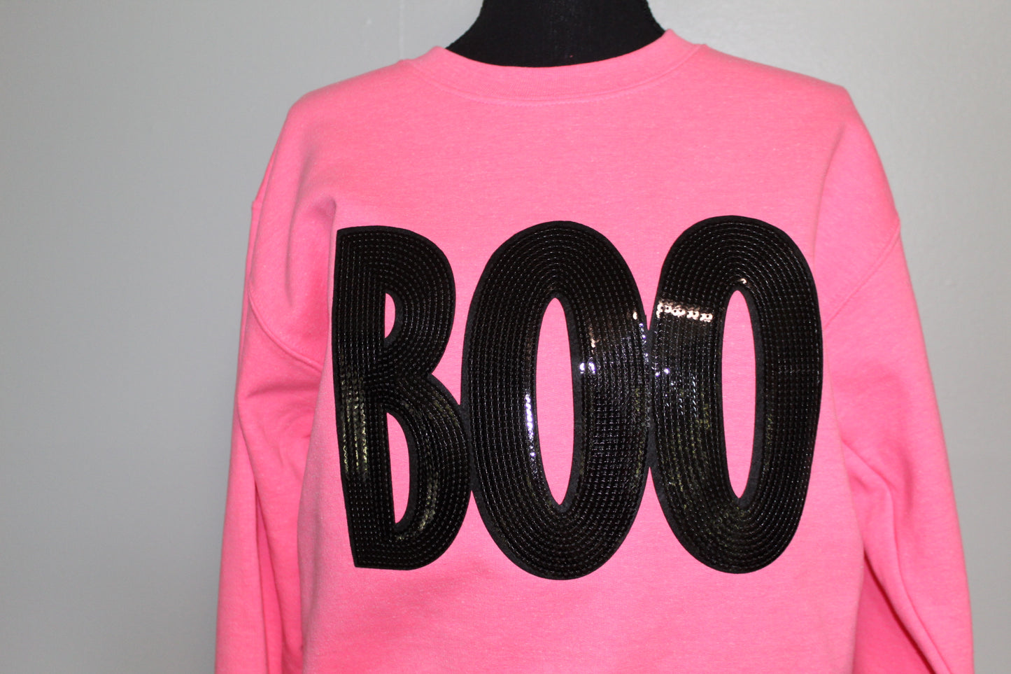 Boo-Black Patch Sweatshirt