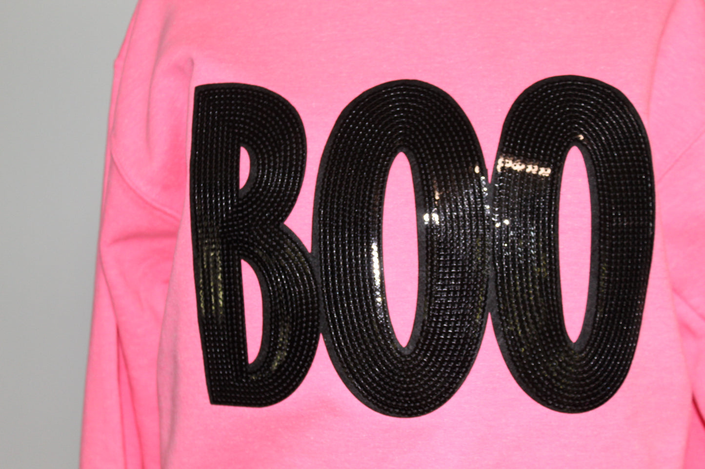 Boo-Black Patch Sweatshirt