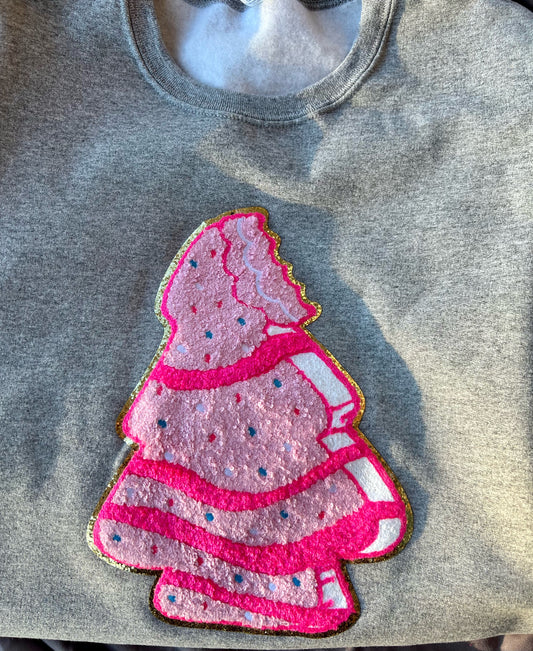 Pink Christmas Tree Sweatshirt