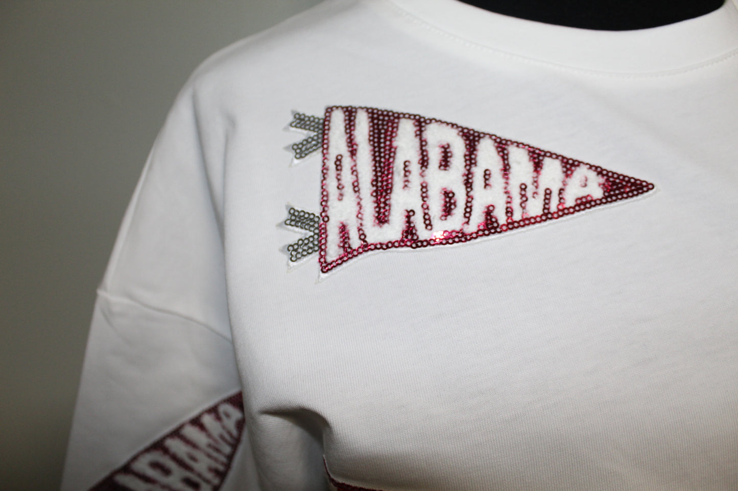 Sequin Alabama Banner Game Day Shirt