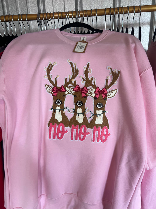 Pink Deer Ho Ho Ho