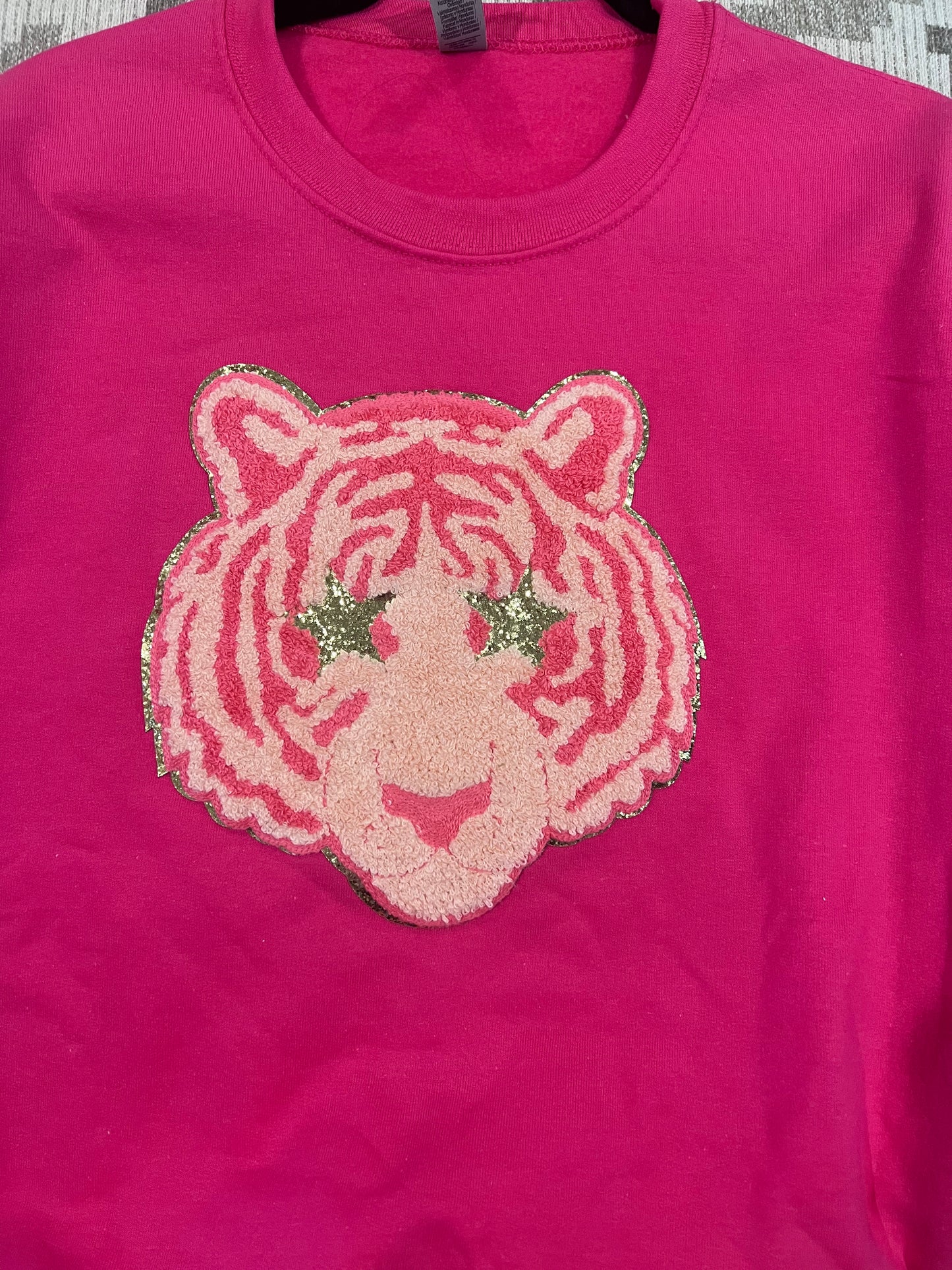 Pink Tiger Preppy Game Day Sweatshirt