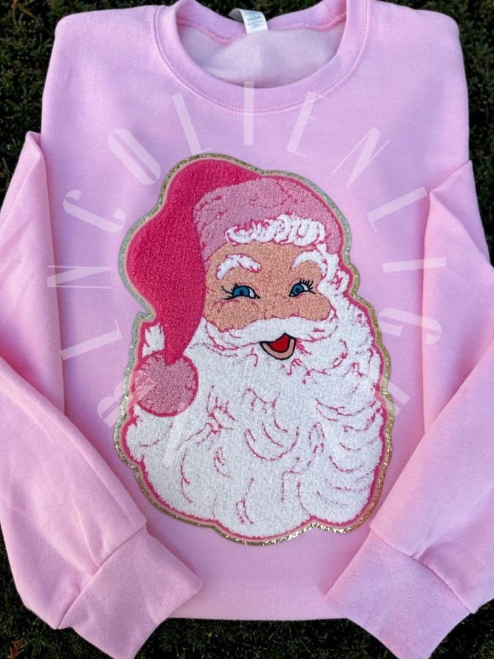 Pink Santa Sweatshirt